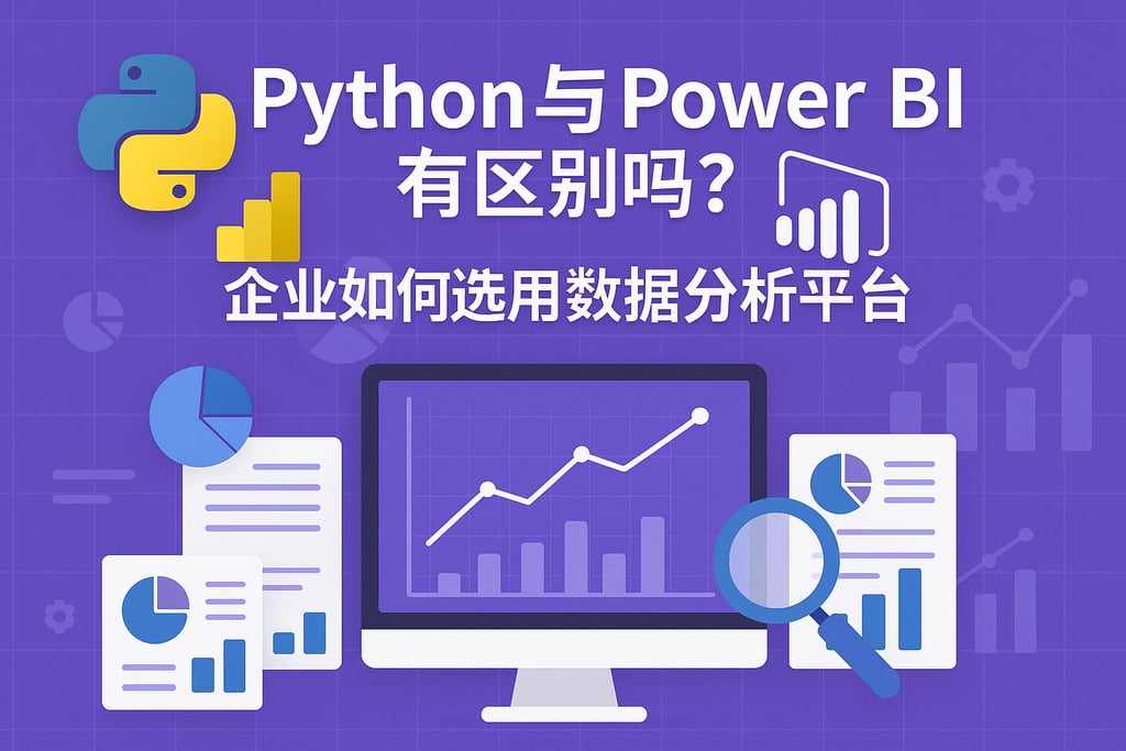 Python与Power BI有区别吗？企业如何选用数据分析平台